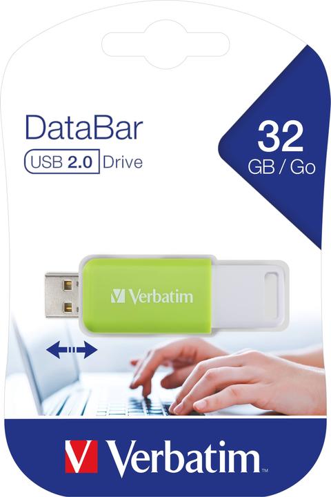 Immagine prodotto Verbatim DataBar USB 2.0 32GB Verde (32 GB, USB-A)