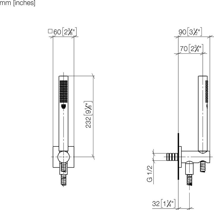 Image du produit Dornbracht Ensemble de douche avec support de douche intégré, 27802970
