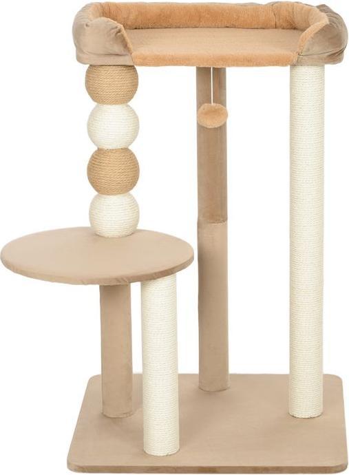 Produktbild Swisshandel24 Kratzbaum 86 cm Katzenbaum mit Spielball, für Katzen bis 7 kg, Kaffee (86 cm, Kaffee)