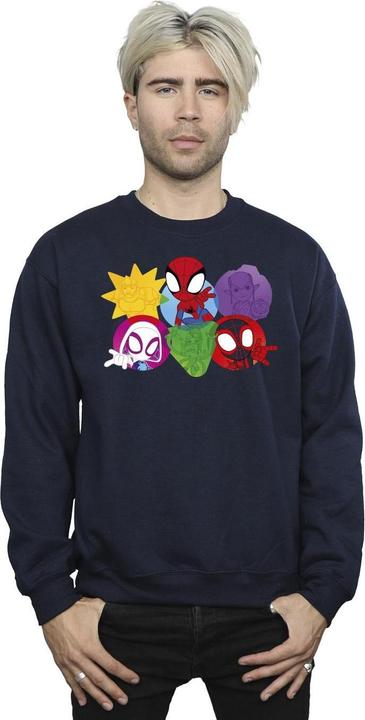 Immagine prodotto Spidey And His Amazing Friends Faces Felpa Uomo (4XL)