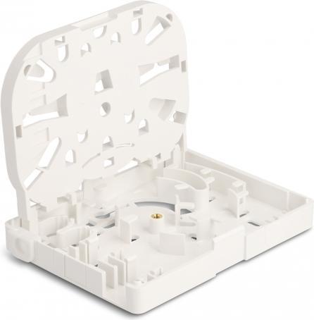 Actual product image Delock FO wall mount junction box for 2 x SC Simplex or LC Duplex white (Splice box)