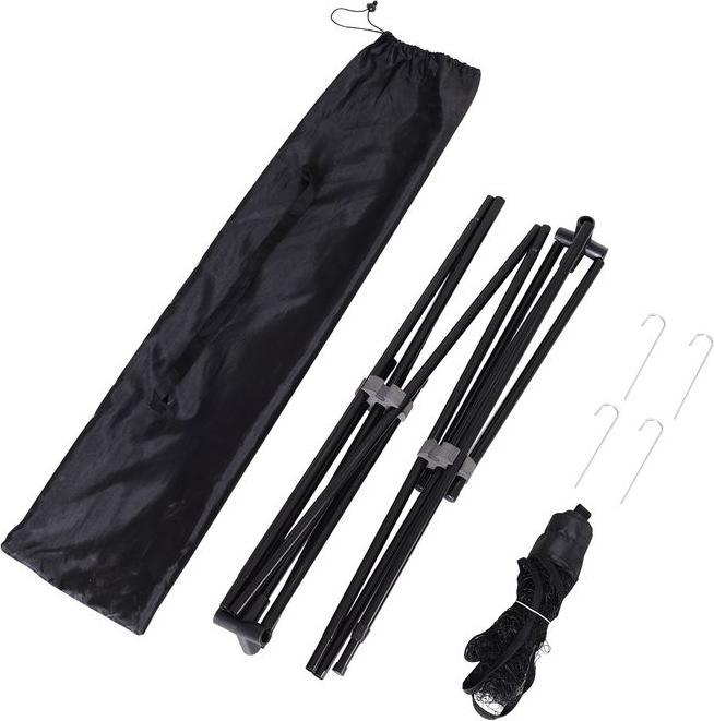 Actual product image Swisshandel24 Badminton net Volleyball and tennis net Portable 2 heights 94/158cm Carrying bag PE 400 x 60 cm