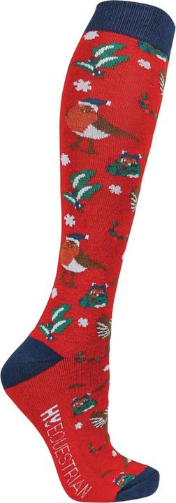 Produktbild Hy Fashion Ruby The Robin Socken weihnachtliches Design(3erPack) (3er Pack, 34 - 37)