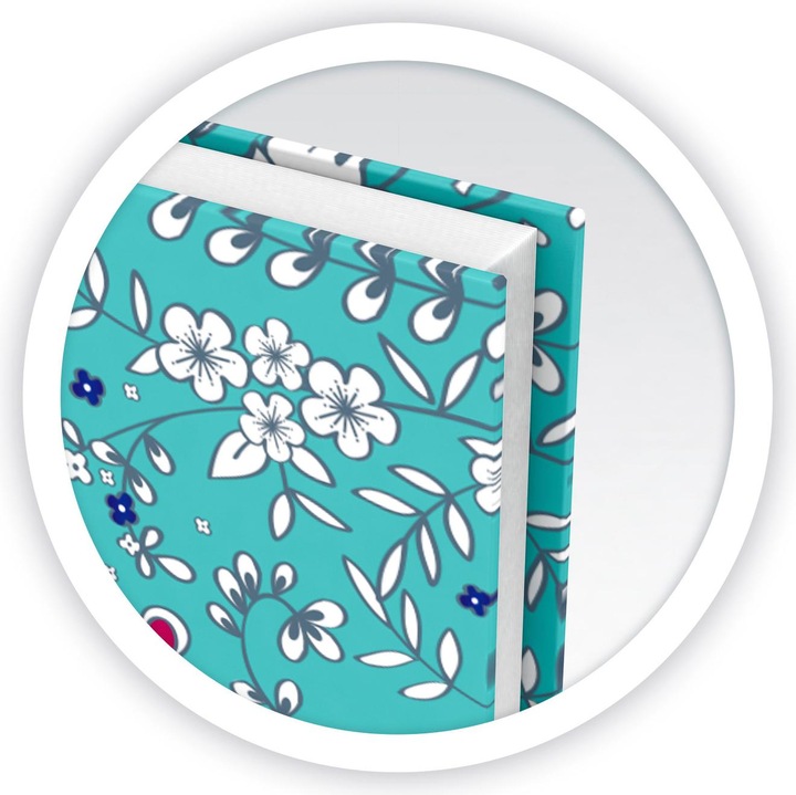 Produktbild Oxford FORME FLORAL - Spiralbuch (A5, Kariert, Harter Einband)