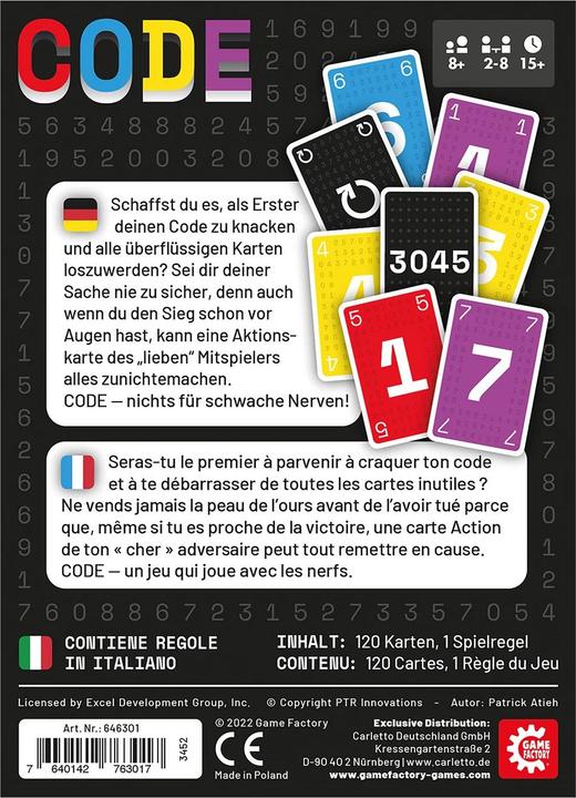 Produktbild Game Factory Code (Deutsch)