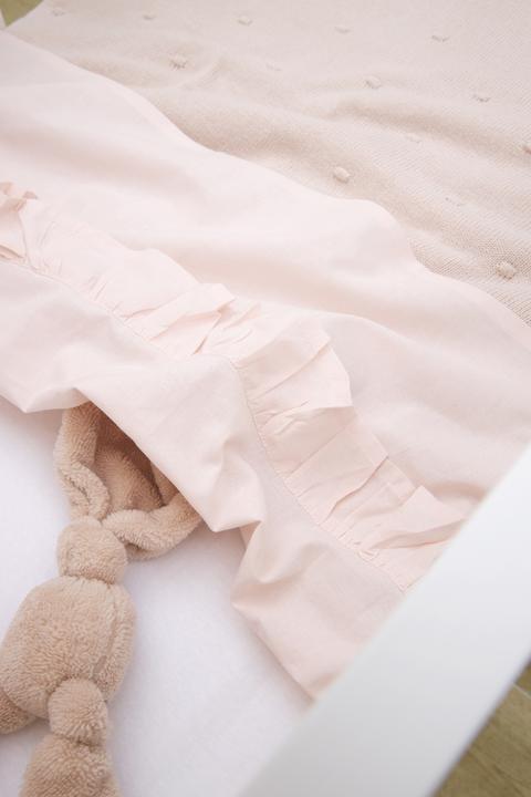 Produktbild Meyco Bettlaken Ruffle soft pink