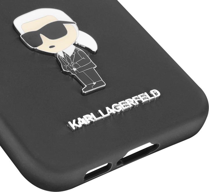 Immagine prodotto Karl Lagerfeld KLHCS23FEMHKNPK S23 FE S711 czarny/nero Silicone Ikonik Metal Pin (Samsung Galaxy S23 FE)