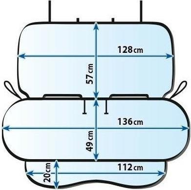 Produktbild Sixtol Rücksitzschoner JUNIOR DUO Kunstleder schwarz