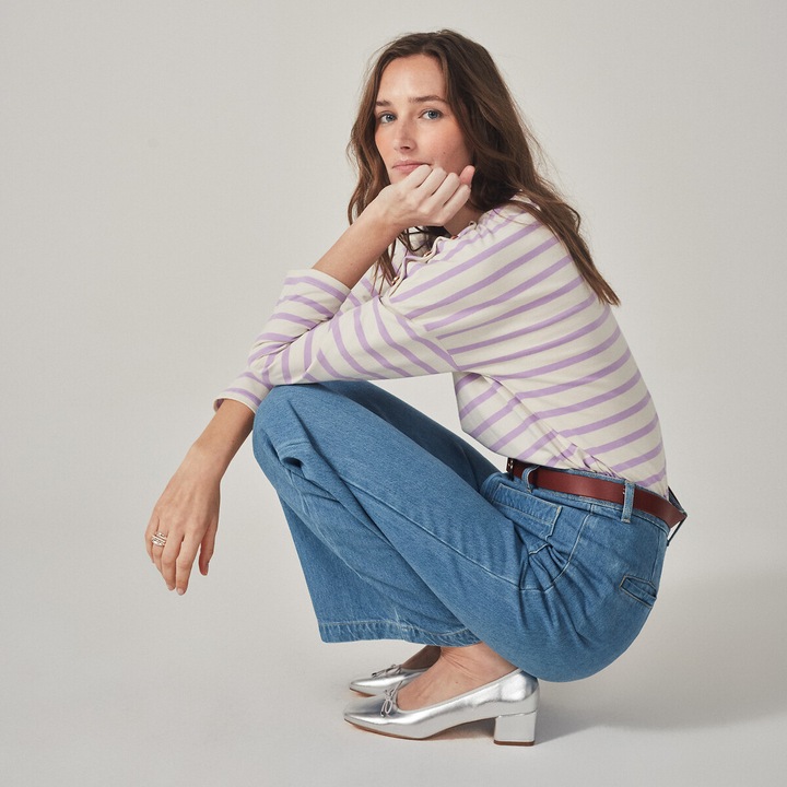 Produktbild La Redoute Collections Ringelshirt Signature AIMIE mit lockerer Schnittform (38)