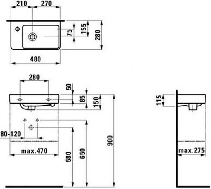 Produktbild Laufen Pro S (490 mm, 480 mm)