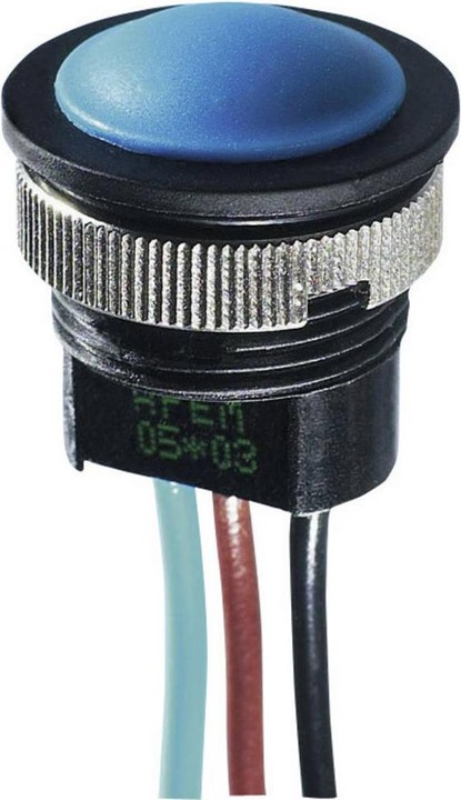 APEM 16mm Sealed P/Button, Red Actuator
