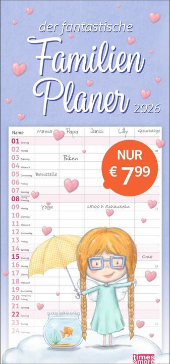 Actual product image times&more Magic creatures family planner 2026