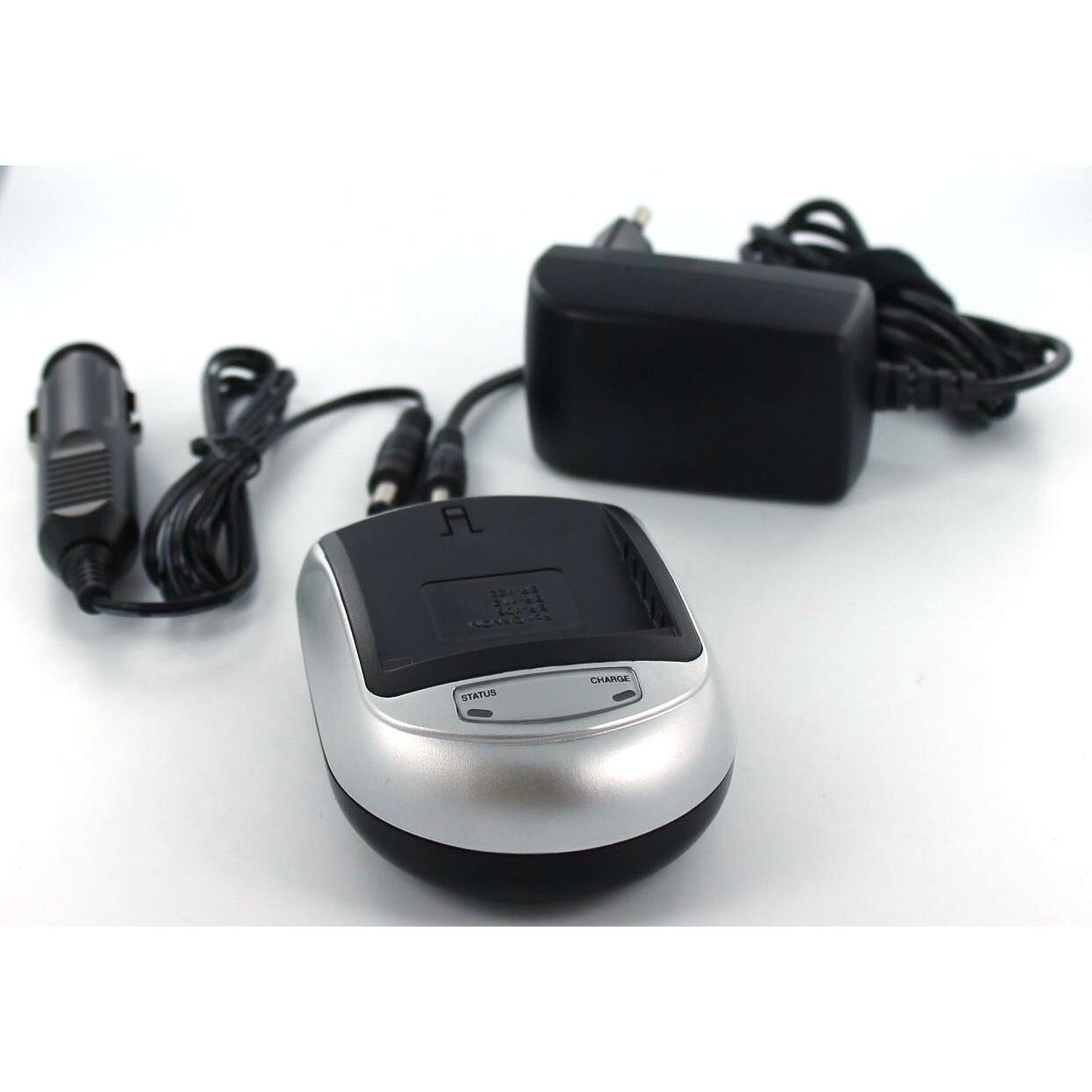 AGI Ladegerät kompatibel mit Canon MVX10I (Ladegerät), Kamera Stromversorgung, Silber