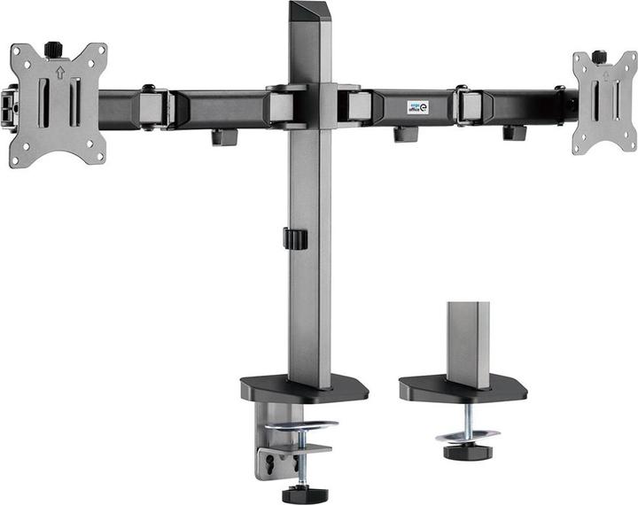 Ergo Office Gelenkhalterung für zwei Deluxe-Monitore, 17"-32", max. 9kg, ER-449< (Tisch, 32")