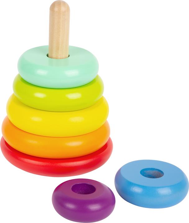 Actual product image small foot Stacking tower rainbow