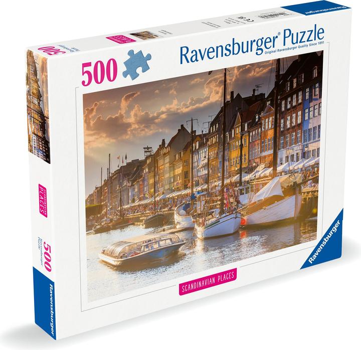 Produktbild Ravensburger Sonnenuntergang in Kopenhagen (500 Teile)