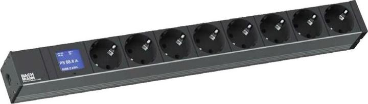 Produktbild Bachmann 19" Steckdosenleiste "Bluenet BN0500", 8-fach (8x, CEE 7/3, CEE 7/5, 2 m)