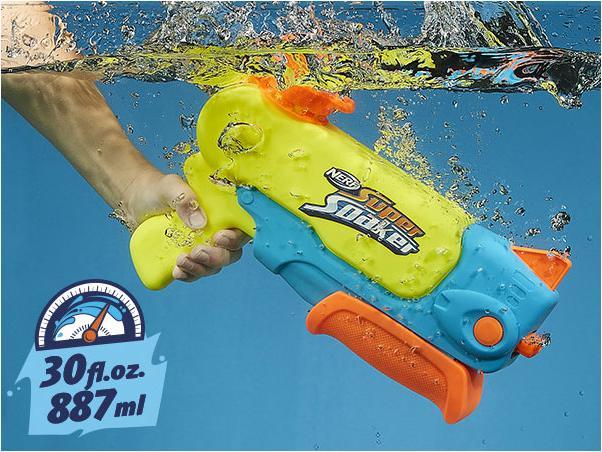 Image du produit Nerf Super Soaker Wave Spray Blaster à eau (Réservoir intégré)