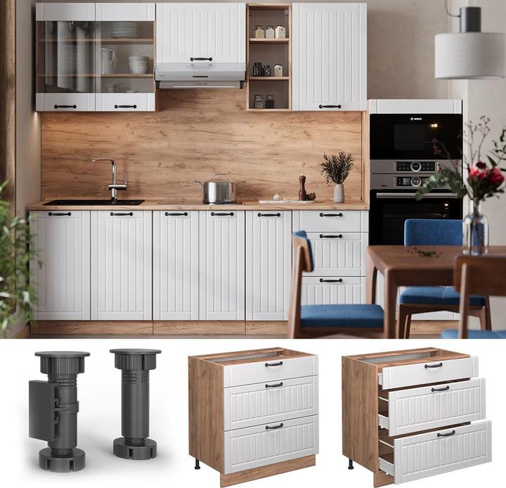 Actual product image Vicco Fame-Line with 3 drawers, AP oak