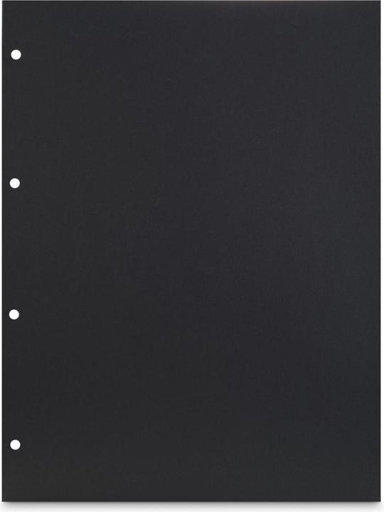 Hama Fotokarton, 23,3 x 31 cm, gelocht, 25 Blatt, Schwarz (31 x 23.30 cm)