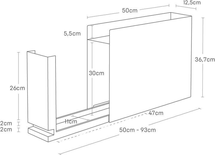 Produktbild Yamazaki Gewürzregal mit Schublade TOWER