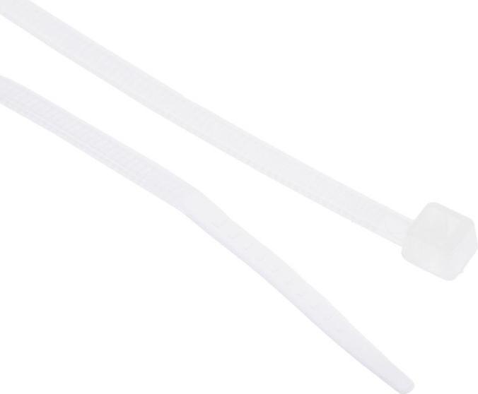 Produktbild RS PRO Kabelbinder Weiß Nylon 100x2,5mm (Kunststoffkabelbinder, 100 mm, 100 Stk.)