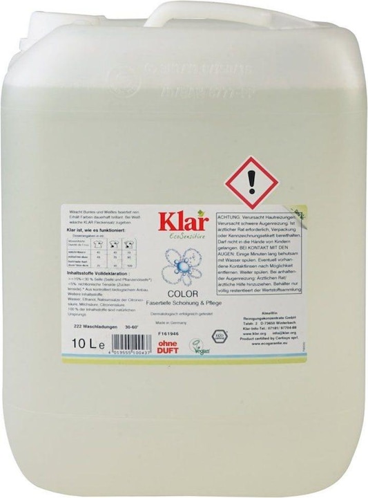 Actual product image Klar Eco Sensitive Color (220 Washing cycles, Liquid)