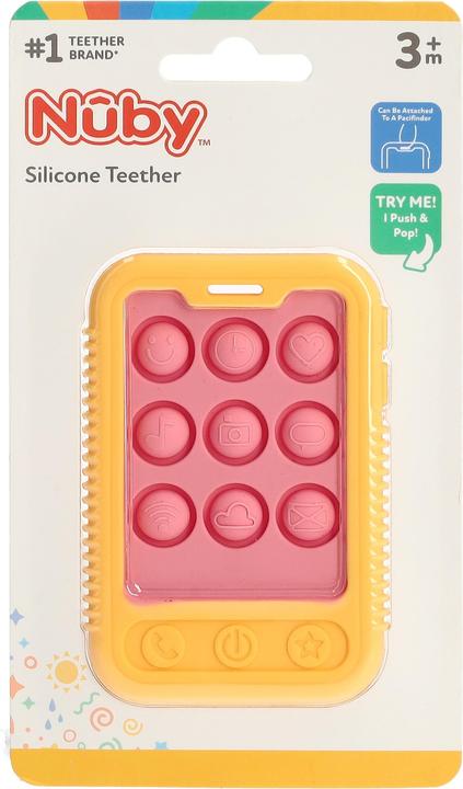 Produktbild Nuby Pop It Telefon-Beissspielzeug