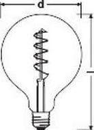 Actual product image Osram vintage 1906 (E27, 4.50 W, 250 lm, 1 x, G)