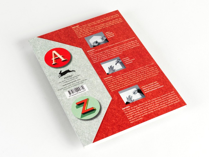 Actual product image Label & Sticker Book VINTAGE ALPHABETS (Gift box, 1 x)
