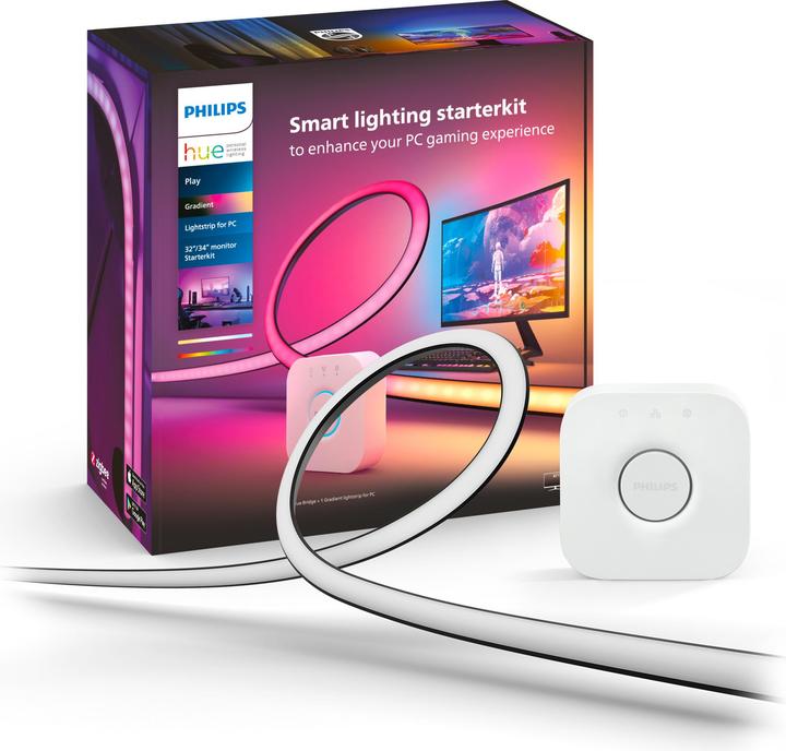 Actual product image Philips Hue Play Gradient incl. Bridge (Multicoloured, 116.50 cm, Indoor)
