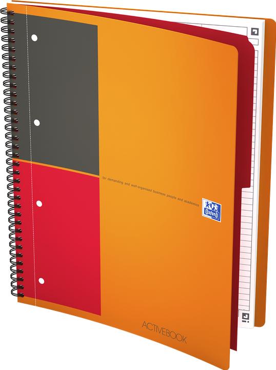 Image du produit Oxford Activebook A4 ligné (A4+, À rayures, Couverture souple)