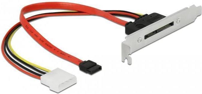 Produktbild Delock Slot bracket with 1 x SATA 22 pin plug external