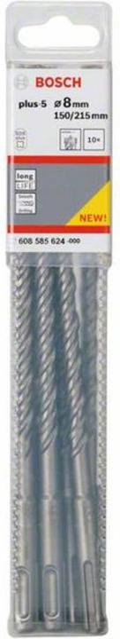 Produktbild Bosch Professional Zubehör Hammerbohrer SDS plus-5, 8 x 150 x 215 mm, 10er-Pack (8 mm)