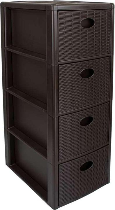 Produktbild Kerbl Stefanplast 4 Schubladen Kommode Slim Elegance (40 x 30 x 80 cm)