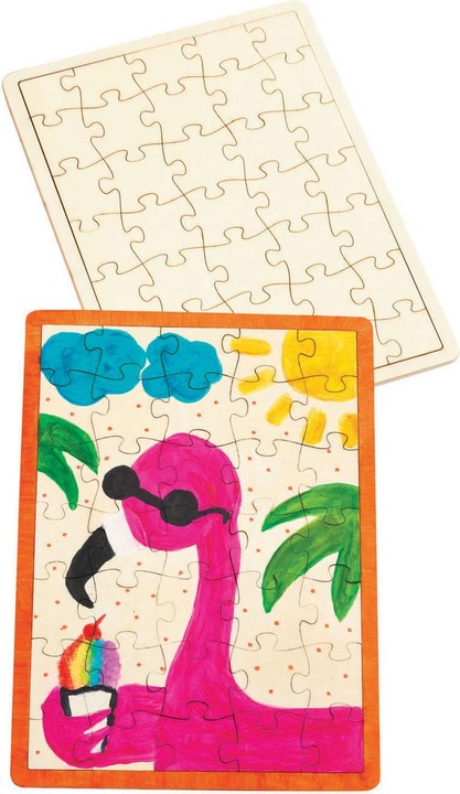 Produktbild Colorations Färbungen - Dekorieren Sie Ihr eigenes Holzpuzzle, 6er-Set