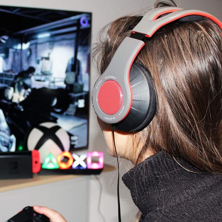 Image du produit Gioteck Casque TX30 Bu,1.3mRouge Grille Nintendo Switch (Filaire)