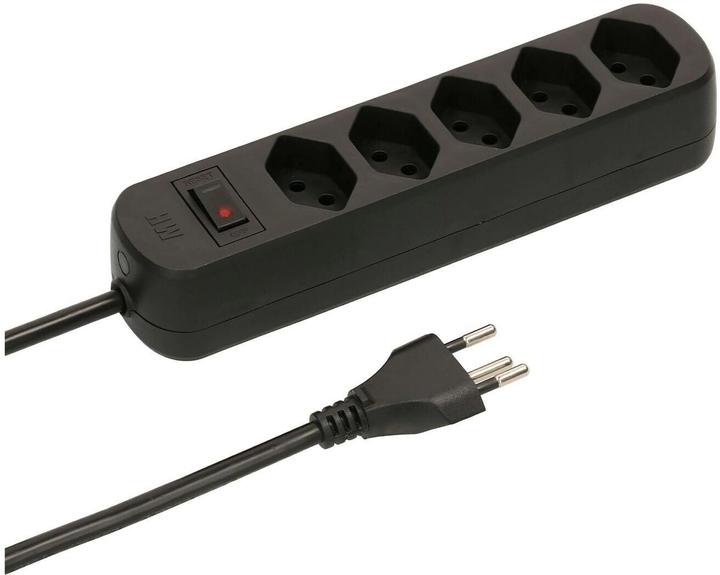 Immagine prodotto Max Hauri Steckdosenleiste Basic Line 5x Typ 13 sw Schalter 1.5m Green (5x, Tipo 13, 1.50 m)