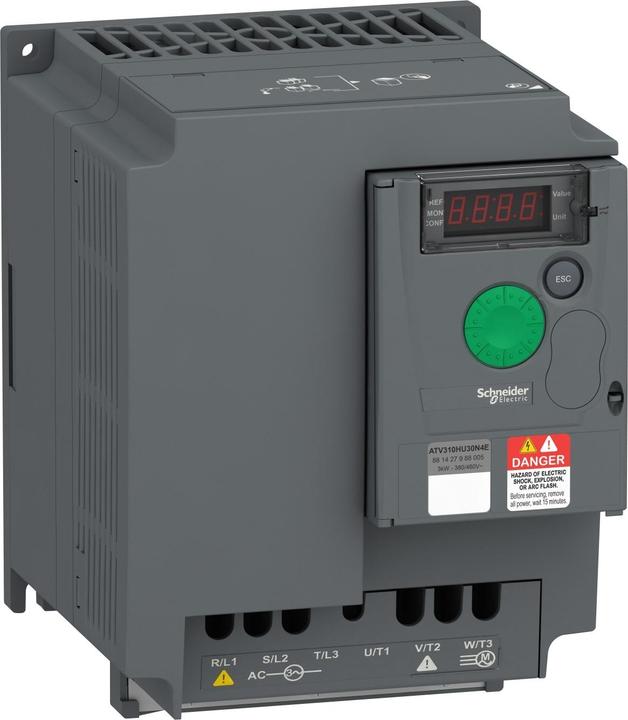 Produktbild Schneider Frequenzumrichter, Easy Altivar 310, 3kW, 380-460V AC, 3-phasig, ohne Filter ATV310HU30N4E