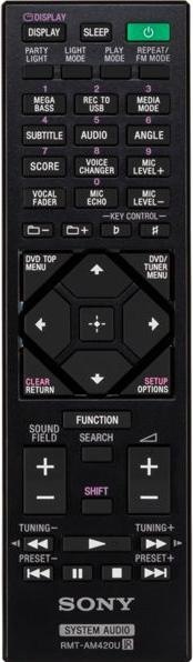 Actual product image Sony MHC-V73D (Electrical connection)