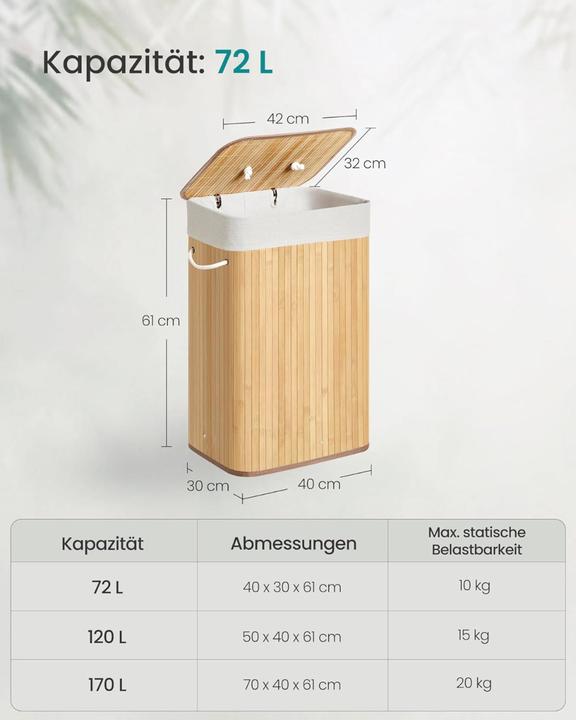 Produktbild Songmics Dörty (72 l)