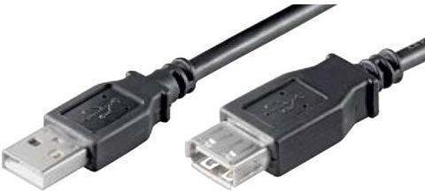 Produktbild Goobay USB 2.0 Hi-Speed Verlängerungskabel, Schwarz, 0.6 m (0.60 m, USB 2.0)