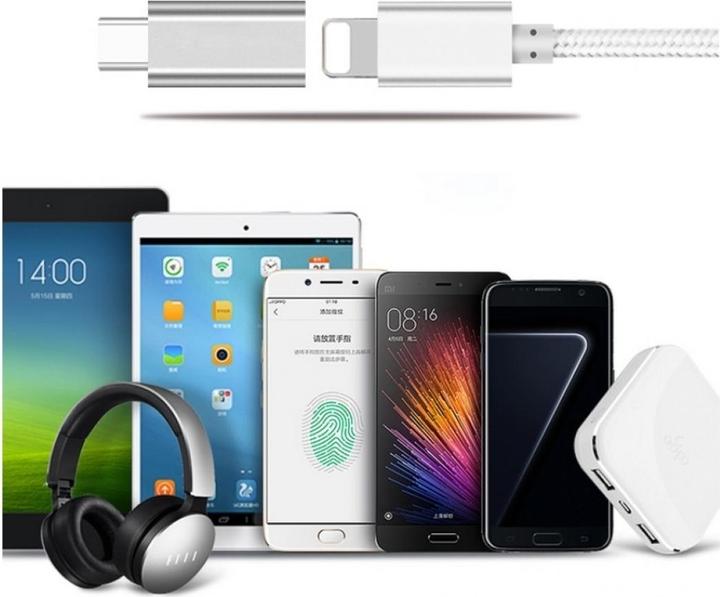 Produktbild PowerGuard Charge & Sync Adapter (Lightning, USB Typ C)