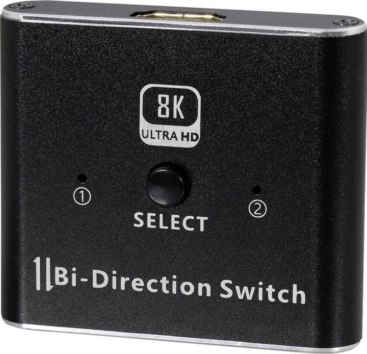 Actual product image Maxtrack 1+2 port HDMI switch 7680 x 4320 pixels