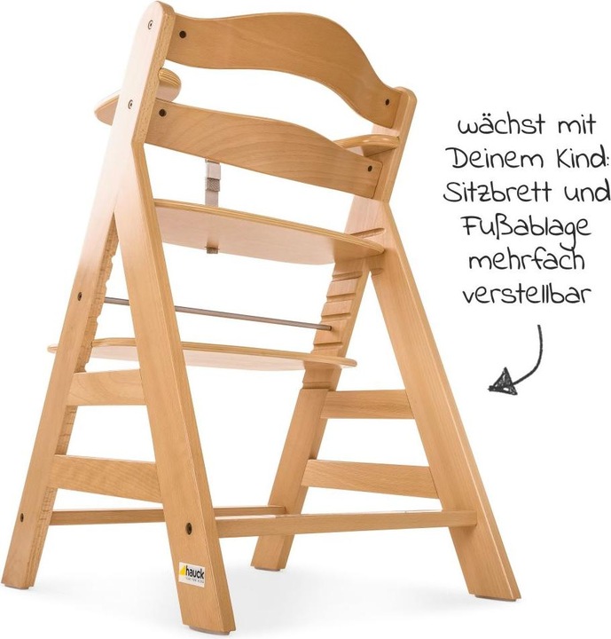 Produktbild Hauck Hochstühle Hochstuhl Alpha Plus Natur - im Sparset inkl. (Hochstuhl Sitzerhöhung)