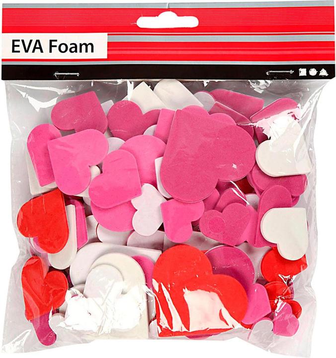 Actual product image Creativ Company Foamvormen Hartjes, Zelfklevend, 200st.