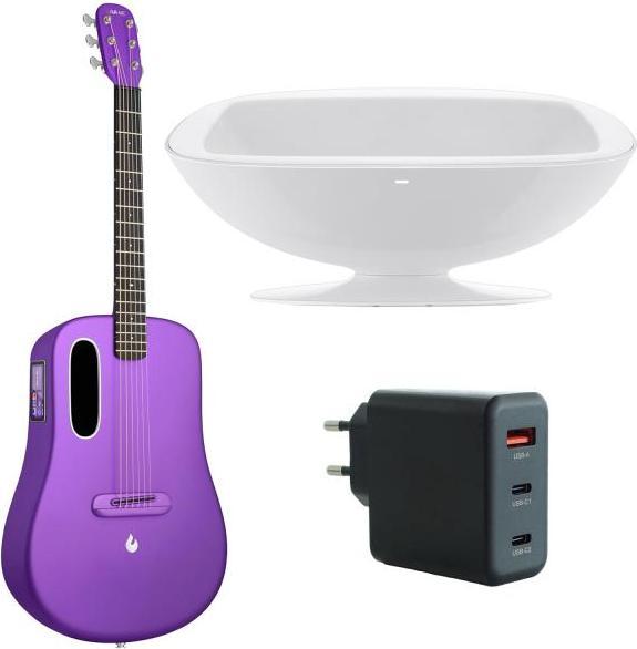 Produktbild Lava Music Gitarre ME 4 36 Zoll Lila mit Ladestation (Akustik Gitarre, HPL (Hochdrucklaminat), Super AirSonic Kohlefaser-Verbundstoff)