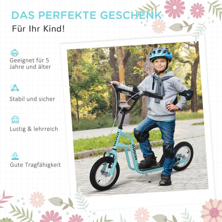 Actual product image Homcom Children's scooter with height-adjustable handlebars