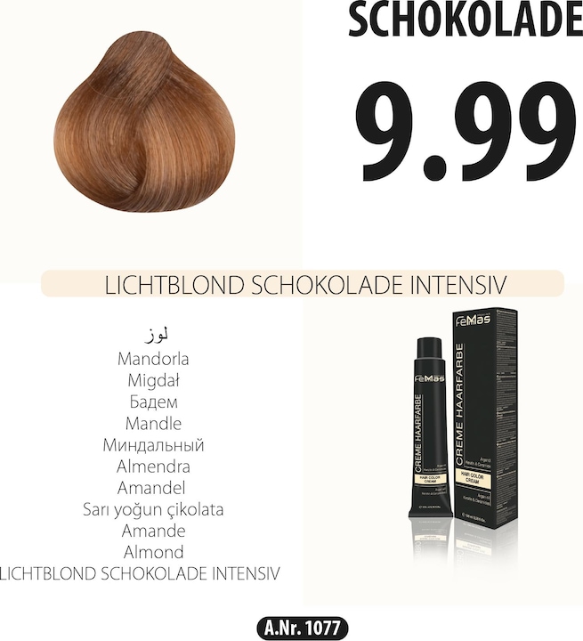 Image du produit FemMas 4.99) Couleur de cheveux moyenne Brown Chocolate Intense 100ml