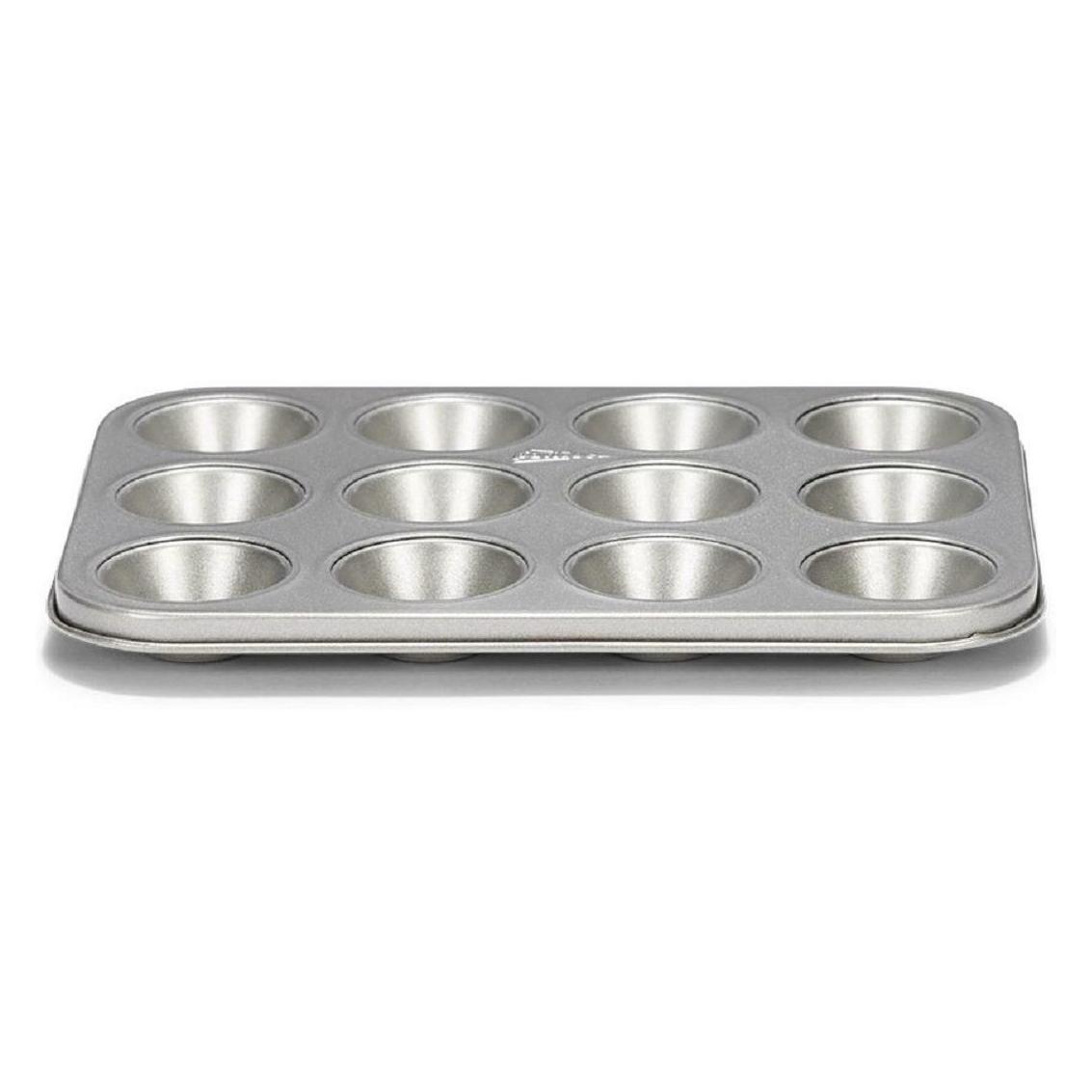 Patisse Zilveren Top Mini Muffinblik 12 Vakjes, Bakblik, Zilver